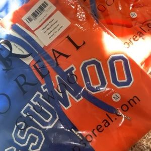 Double dose Orange and Blue GSUWOO sweat suit